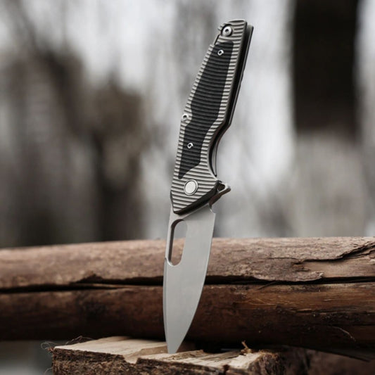 Shadow Blade Titanium EDC Knife - M390 Steel Blade with Precision Engineering