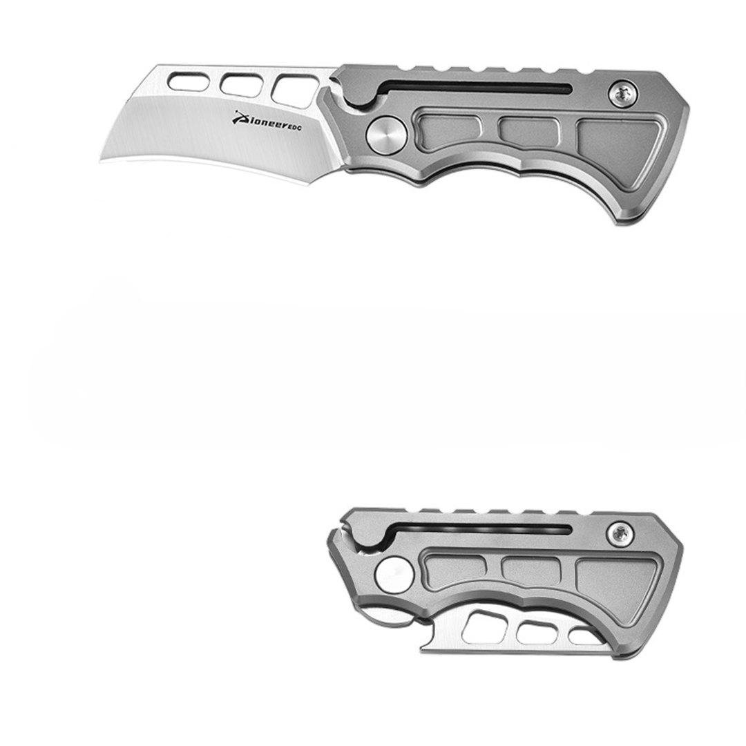Titan Claw Mini EDC Folding Knife - 14C28N Steel & GR5 Titanium Handle