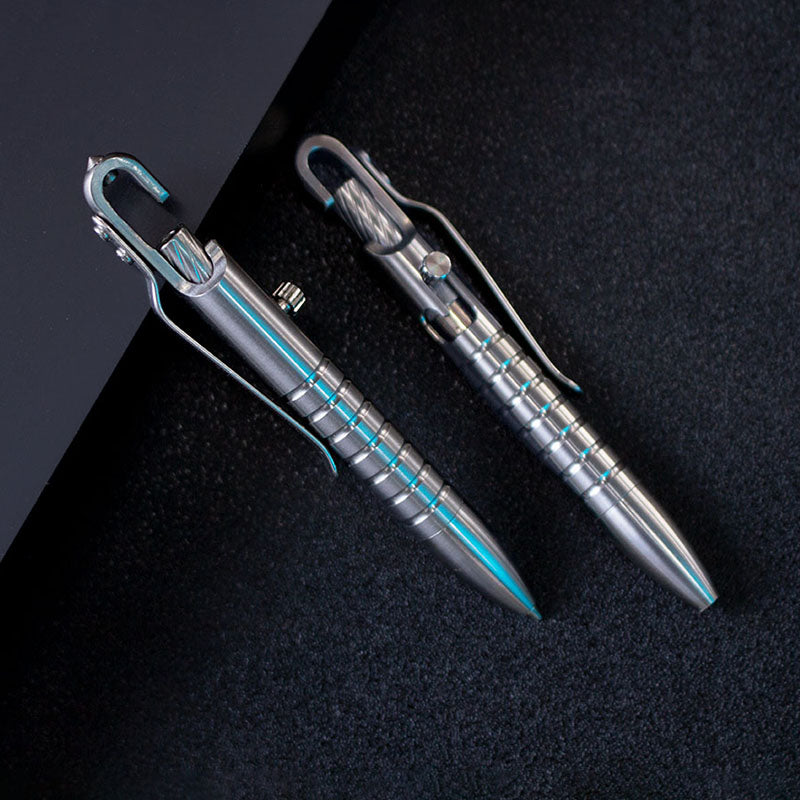 Ultimate GR5 Titanium Bolt Action Pen - Waterproof EDC with Secure Hook