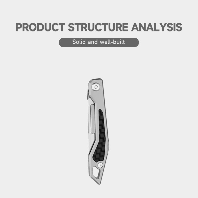WaspArmor Blade Titanium Micro Folding Scalpel Knife - Surgical Blade EDC Keychain