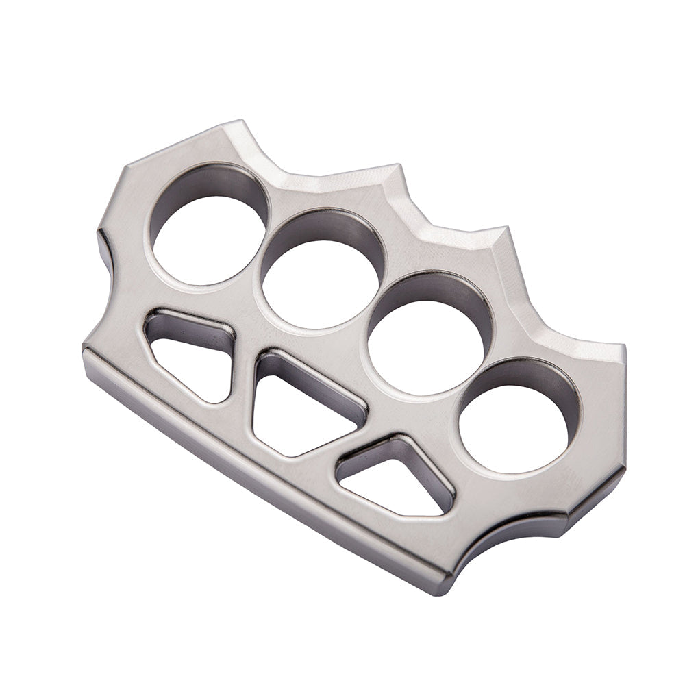 304 Stainless Steel Spiked Four Finger Knuckle - Hollow Lightweight CNC 13mm