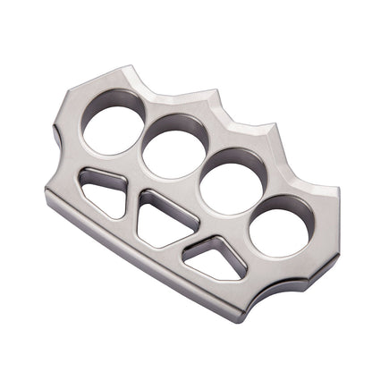304 Stainless Steel Spiked Four Finger Knuckle - Hollow Lightweight CNC 13mm