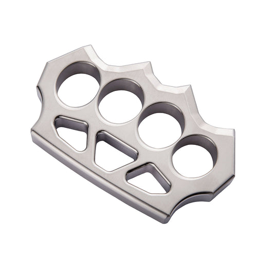 304 Stainless Steel Spiked Four Finger Knuckle - Hollow Lightweight CNC 13mm