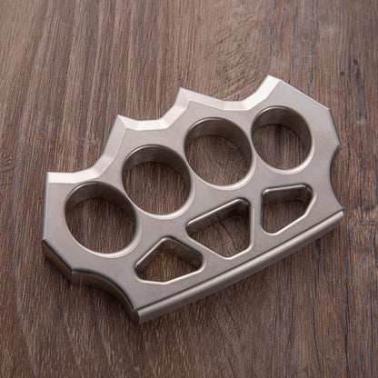 304 Stainless Steel Spiked Four Finger Knuckle - Hollow Lightweight CNC 13mm