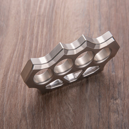 304 Stainless Steel Spiked Four Finger Knuckle - Hollow Lightweight CNC 13mm