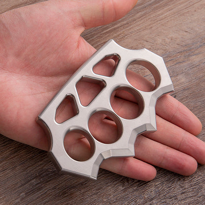 304 Stainless Steel Spiked Four Finger Knuckle - Hollow Lightweight CNC 13mm