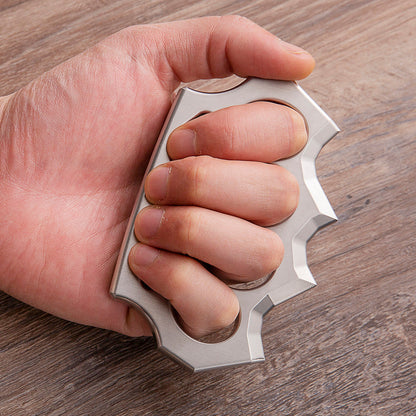 304 Stainless Steel Spiked Four Finger Knuckle - Hollow Lightweight CNC 13mm