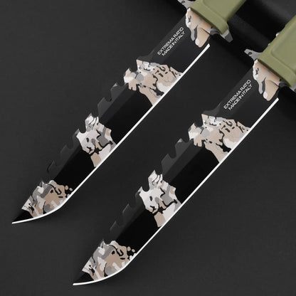 Fixed Blade Knife Tactical Knife N690Co Steel Tanto Tip Survival Spear Knife Bushcraft Hunting