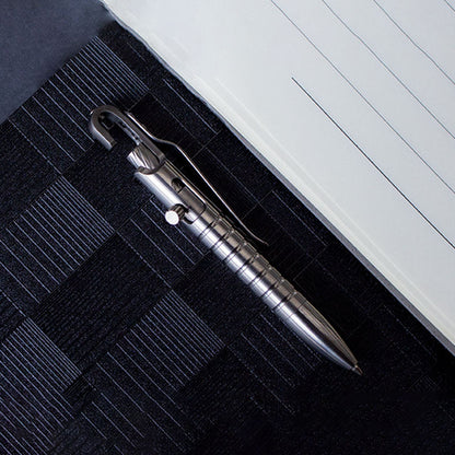 Ultimate GR5 Titanium Bolt Action Pen - Waterproof EDC with Secure Hook