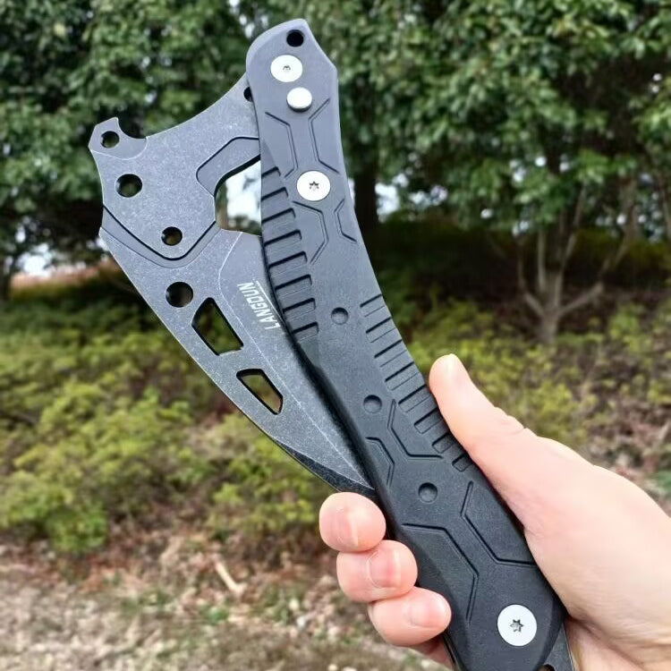 3Cr13 Steel Folding Axe Knife - Ice Axe Design Window Breaker EDC Tool