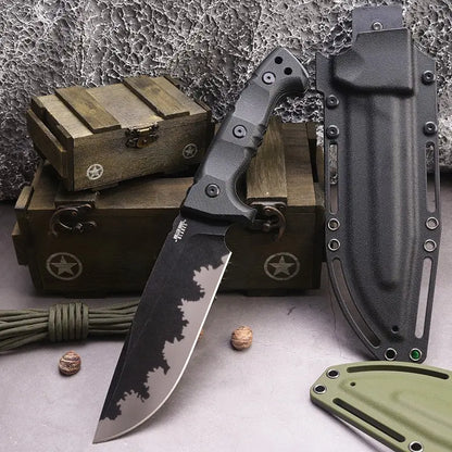 Bushcraft Knife DC53 Steel Full Tang 6mm Spine Kydex Sheath Hunting Tactical Survival