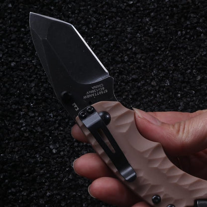 Kershaw 8750 Folding Pocket Knife - 8Cr13MoV Tanto Blade with Dual Thumbstuds EDC