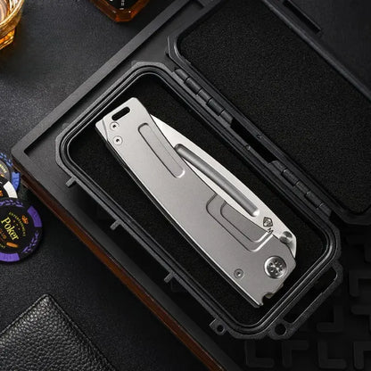 Tactical Knife D2 Steel Razor Style Knife 440C Handle Heavy Duty EDC Knife Collector Knife