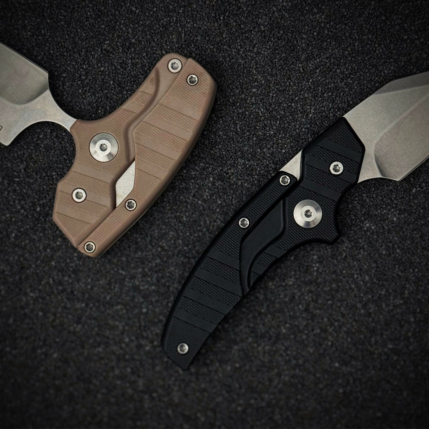 Folding Knife D2 Steel 2-in-1 Transformable Push Dagger EDC Tactical Self Defense