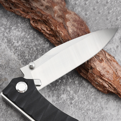 Folding Knife Stainless Steel Ergonomic Handle Compact EDC Outdoor Camping Utility
