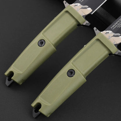 Fixed Blade Knife Tactical Knife N690Co Steel Tanto Tip Survival Spear Knife Bushcraft Hunting