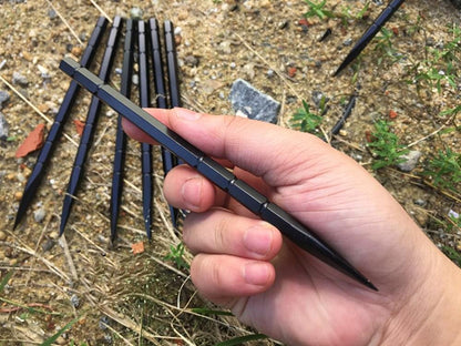 3Cr17 Steel Throwing Spikes - 3-Piece Set 59HRC Hardened with Nylon Sheath