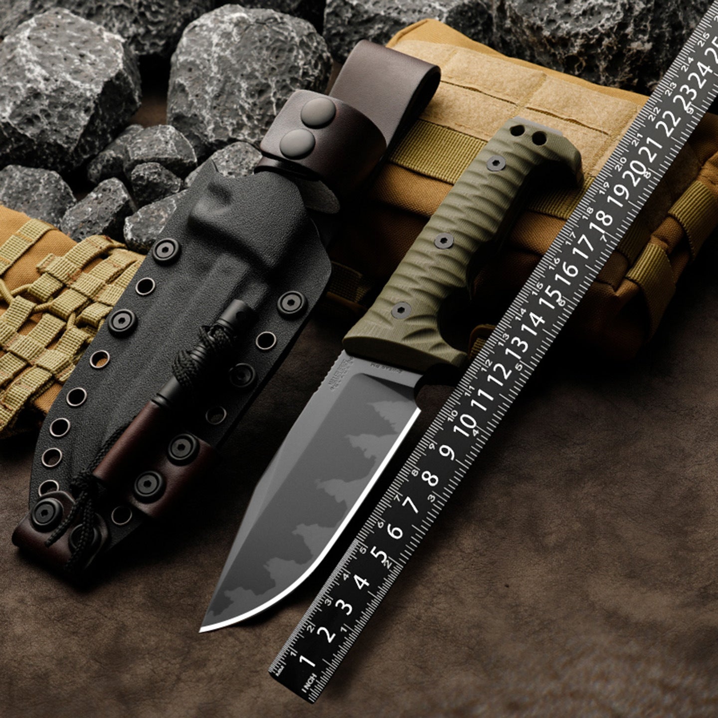 IronClad DC53 Tactical Fixed Blade Knife - 7mm Full-Tang with G10 Handle Survival