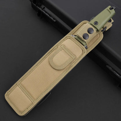 Fixed Blade Knife Tactical Knife N690Co Steel Tanto Tip Survival Spear Knife Bushcraft Hunting