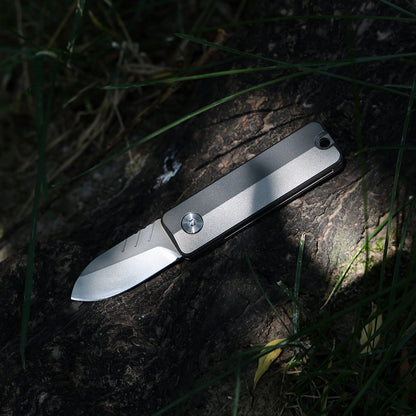 TiSpin Blade Titanium Magnetic Fidget Utility Knife - D2 Steel EDC Multi-Tool