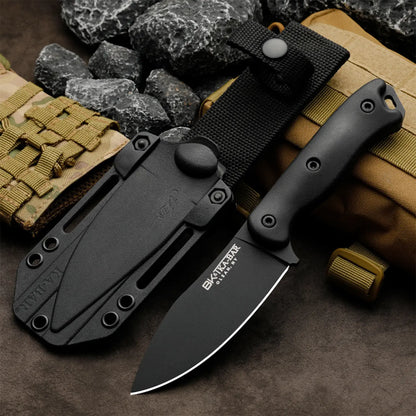 Vanguard Heavy-Duty Fixed Blade | 5mm Thick Tactical Knife | Polymer Grip & Sheath