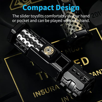 Fidget Slider Titanium 2-Stage Ratchet Mechanical Smooth Rotation EDC Stress Relief Desk Toy