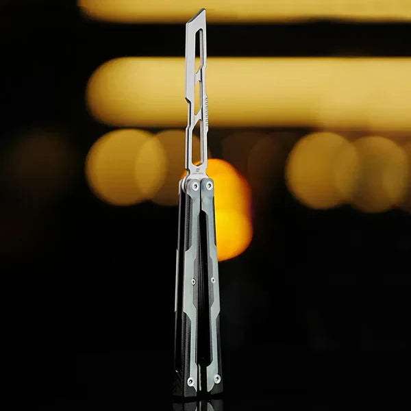 Armed Shark Ajax Balisong Trainer - G10 Aluminum Butterfly Trainer Knife