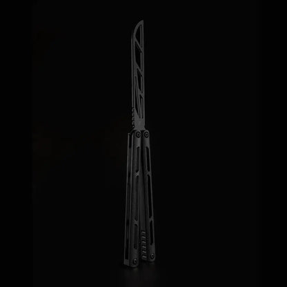 TC4 Titanium Balisong Trainer Knife - Armed Shark Tsunami DLC Butterfly Flipper