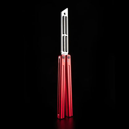 Squiddy V2 Balisong Trainer - Armed Shark 6061 Aluminum Butterfly Knife Fast Flipper