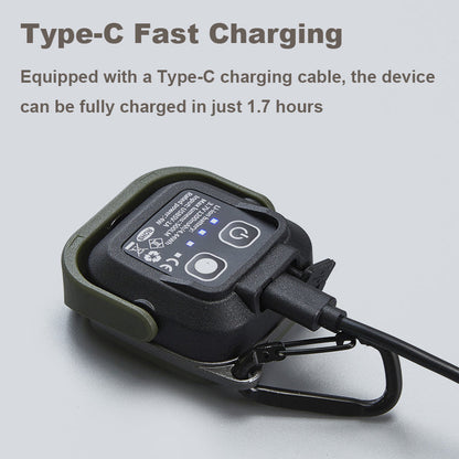 RuggedCompass Keylight - 500LM Rotating Keychain Flashlight with 4 Color Temps