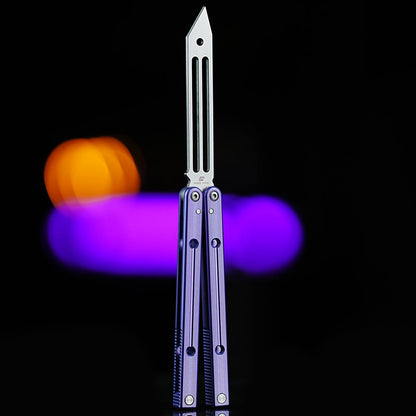 Squidtrainer V4 Balisong Trainer - Armed Shark 7075 Aluminum Butterfly Knife Flipper