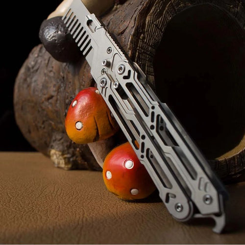 Balisong Trainer Titanium Butterfly Knife Flipping EDC Training Utility Balisong