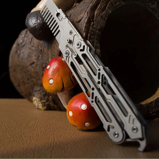 Balisong Trainer Titanium Butterfly Knife Flipping EDC Training Utility Balisong