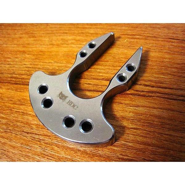 9Cr13 Steel Crab Claw Ring - Single Finger 56HRC Forks Security Friendly
