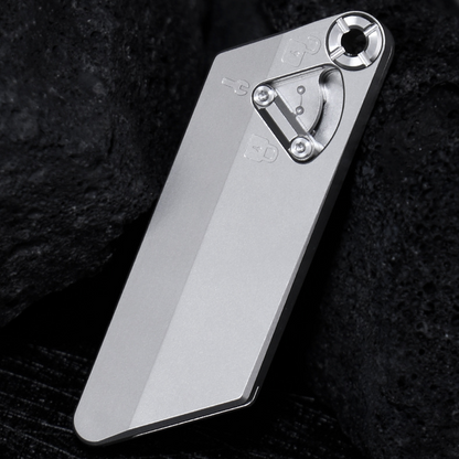 TiFlex TC4 Titanium EDC Utility Knife - One-Handed Quick-Change Blade with Flip Action