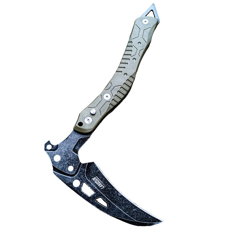 3Cr13 Steel Folding Axe Knife - Ice Axe Design Window Breaker EDC Tool