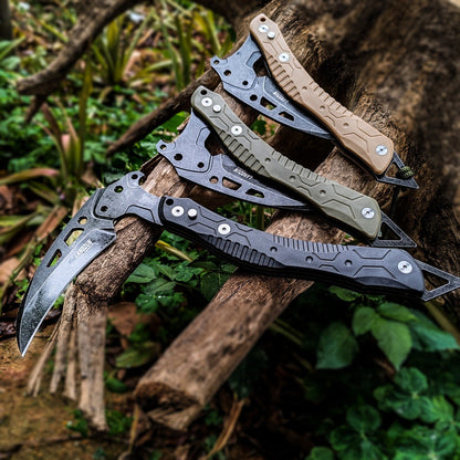 3Cr13 Steel Folding Axe Knife - Ice Axe Design Window Breaker EDC Tool