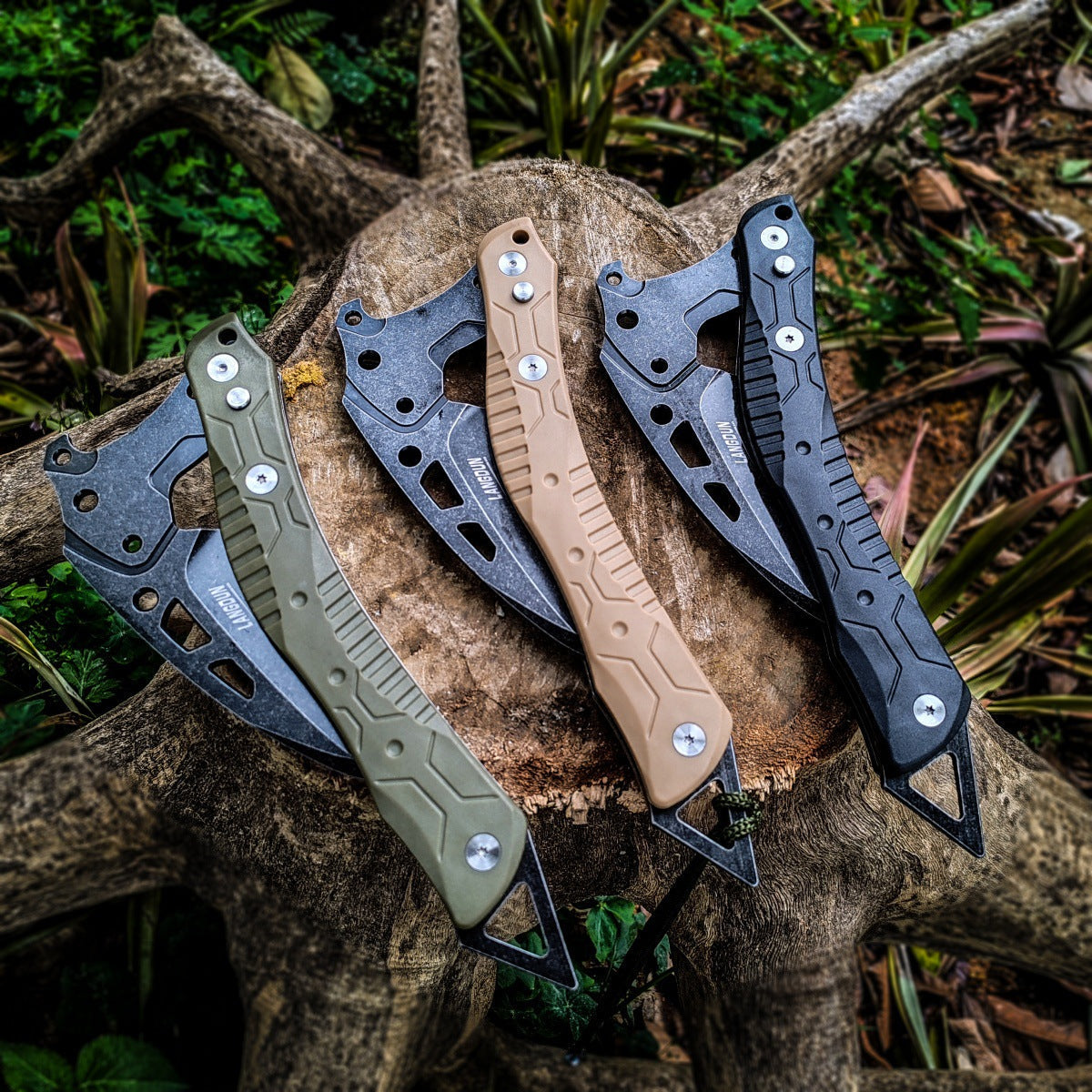 3Cr13 Steel Folding Axe Knife - Ice Axe Design Window Breaker EDC Tool