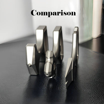 TC4 Titanium Alloy Multi-Tool Knuckle Ring - Bottle Opener Self Defense Spike