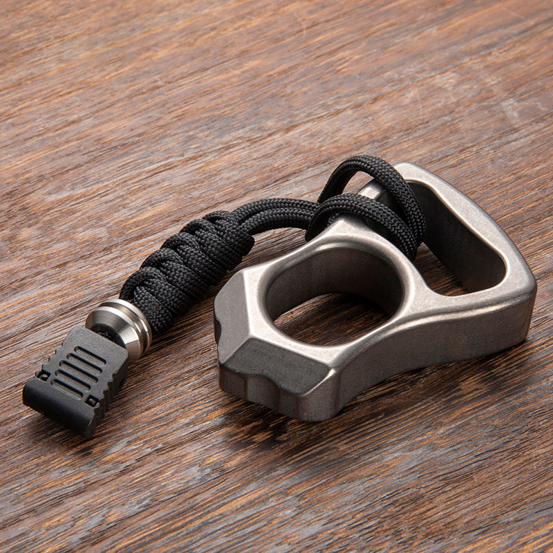 TC21 Titanium Extreme-Thick 18mm Bottle Opener Knuckle - Stonewash Aerospace Grade