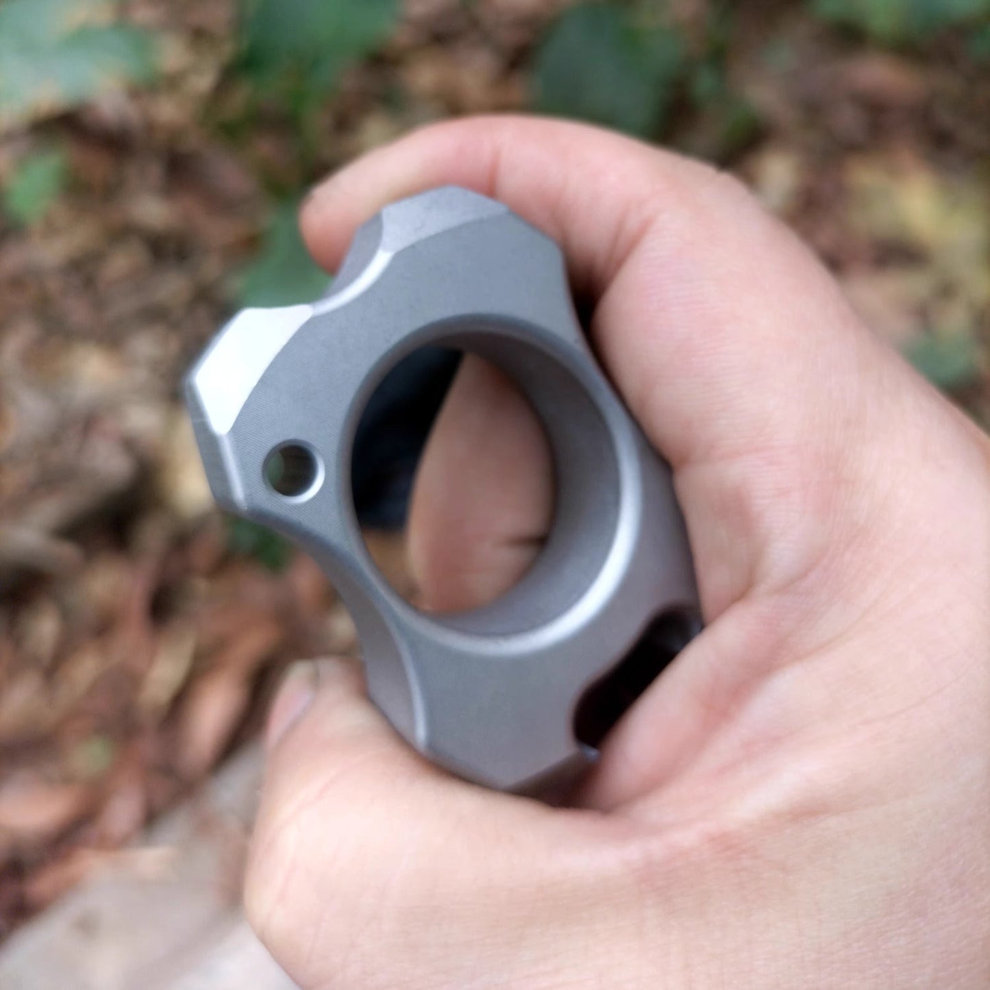 304 Stainless Steel Ultra-Thick Knuckle Bottle Opener - 14mm Sandblasted EDC Ring