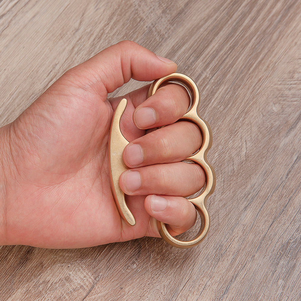 Classic Brass Knuckles - American Style Four Finger Stonewash Finish