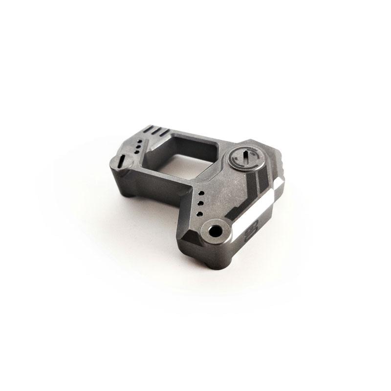 TC4 Titanium Single Finger Ring - Wasteland Style Sandblast 15mm Lightweight