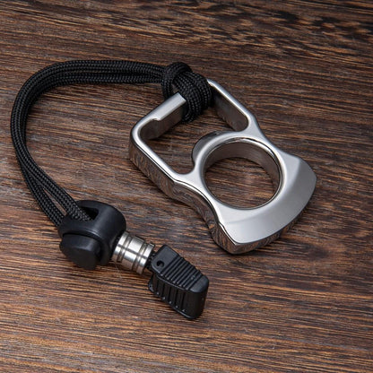 304 Stainless Steel Single Finger Ring - 12mm Thick Bottle Opener Multi-Tool