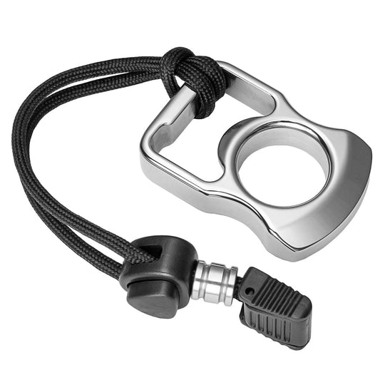 304 Stainless Steel Single Finger Ring - 12mm Thick Bottle Opener Multi-Tool