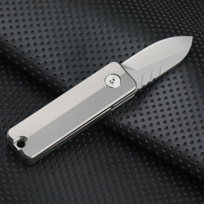TiSpin Blade Titanium Magnetic Fidget Utility Knife - D2 Steel EDC Multi-Tool
