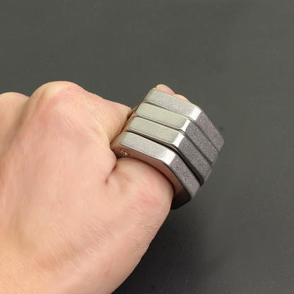 304 Stainless Steel Hexagon Transformable Folding Knuckle - Stonewash 110g