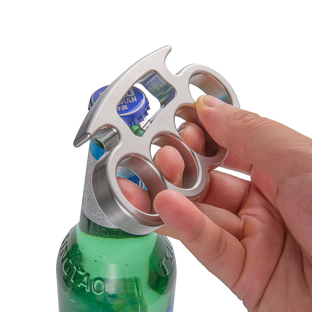Four Finger Knuckle Bottle Opener - 304 Steel or 7075 Aluminum CNC Machined