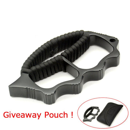 Brass Knuckle Dusters – Full Size Zinc Alloy Side Spike 14mm Four Finger EDC