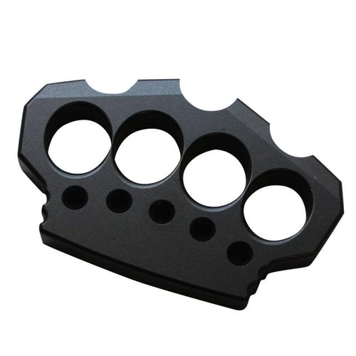 Aerospace Aluminum Alloy Ultra-Thick 15mm Four Finger Knuckle - Black Oxide